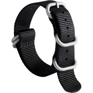 Bracelet De Montre En Nylon G10 Balistique Militaire Remplacement Bracelet Montre Tissu Pour Hommes Femmes 18mm 19mm 20mm 21mm 22mm 23mm 24mm Avec Boucle En Inoxydable Argent/Noir.[U3023] - Neuf