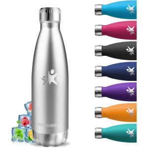 Eryi-Gourde Isotherme, Gourde 500ml, Sans Bpa, Gourde Enfant, 24h Froid & 12h Chaud, Gourde Inox, Anti Fuite, Bouteille Isotherme, Facile À Transporter, Gourde Acier Inoxydable, Pour École, Bureau, V - Neuf