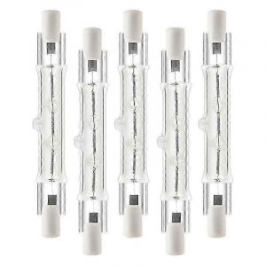 Paquet De 5 R7s 118mm 300w 230v,Ampoule Linéaire Halogène R7s,Lampe Halogène À Intensité Variable Pour L'éclairage Paysager Des Travaux De Construction - Neuf