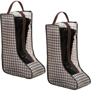 nzqaf-Lot de 2 sacs à bottes d'équitation portables avec poignée, sac à chaussures pour la maison et les voyages, sac à chaussures pour le rangement des bottes, sac à chaussures étanche et étanche à - Neuf
