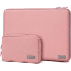 SJZG-15,6 Pouces Housse Ordinateur Portable Pochette Pour 15-15,6 Pouces Lenovo Thinkpad Ideapad Dell Hp Acer Asus Chromebook Notebook Laptop, 16 Pouces Macbook Pro 2019-2023,Rose - Neuf