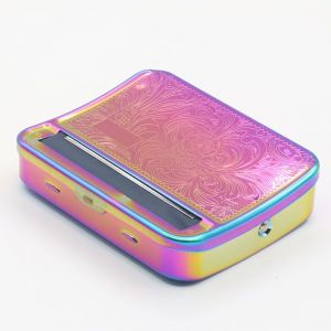 Machine à rouler automatique pour cigarettes, boîte en métal portable pour rouler des cigarettes de 70 mm, diamètre 6 mm/8 mm, en acier inoxydable durable - Neuf