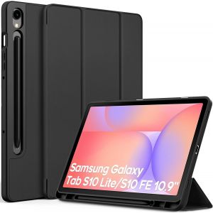 Ersan-Coque Avec Samsung Galaxy Tab S10 Lite 10,9 Pouces 2025 / S10 Fe 10,9 2025 / S9 Fe 10,9 / S9 11 Pouces 2023 Avec Pen Porte-Stylet, &Eacute;tui De Protection Ultra Fin Housse En Tpu, Noir - Neuf