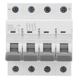 Disjoncteur DC Mini Rail DIN Installation Équipement de protection GYM9 ? C63 4P 1000V - Neuf