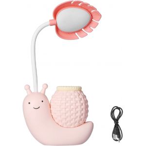 Fabur-Lampe De Bureau À Led Avec Porte-Stylo Animal De Dessin Animé Escargot Lampe De Table À Fonctions Multiples Usb Mignon Lampe De Bureau Col De Cygne Pour Étudiants - Neuf