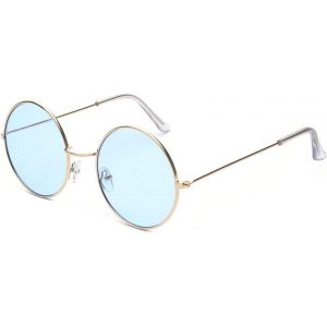 Petites Lunettes De Soleil Rondes Plates En Métal Cercle Vintage Lunettes Hippie En Métal Pour Femmes/Hommes - Neuf