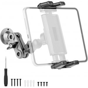 Support Tablette Voiture Tableau de Bord, Rotatif &agrave; 360&deg; Porte avec Base pour Perceuse, pour Mural, Camion, Robuste pour iPad/T&eacute;l&eacute;phones - Neuf