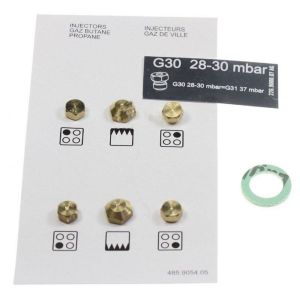 Jeu d'Injecteurs gicleurs gaz butane/propane Four cuisini&egrave;re (G30-30MBAR 4431910056 BEKO) - Neuf