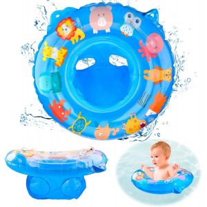 Bouée De Natation Gonflable Pour Bébé, Réglable Gonflable Flotteur De Taille Avec Siège Flottant, Bébé Siège De Piscine, Entraîneur De Natation Pour Enfants De 6 À 36 Mois - Neuf