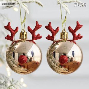 Lot de 2 d&eacute;corations de No&euml;l Cr&eacute;atif, Arbre de No&euml;l Suspendus Ornement - Neuf