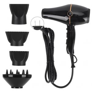 Seche-Cheveux Professionnel Reglable, Puissant Seche-Cheveux Electrique Pour Salon De Coiffure (Noir), Prise Americaine 110 V - Neuf