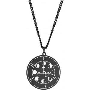 Kal-Collier De Lilith Pour Hommes Femmes Hécate Gothique Phase De Lune Lilith Déesse Pendentif Sigil Lucifer Signe Mythologie Païen Bijoux Cadeau - Neuf