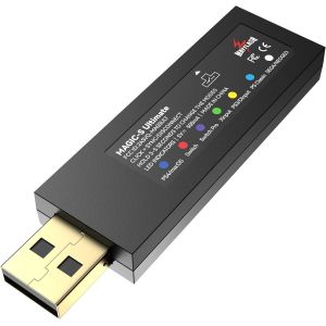 Magic-S Ultimate Wireless Bluetooth USB Adapter for PS4,Switch,Switch 2,macOS,Windows,Raspberry Pi,Compatible with Xbox Series X & S Controller,PS5 Controller and More - Neuf