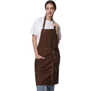 Ulteronixshop-Tablier de Cuisine Ajustable Tablier avec poches R&eacute;sistant Imperm&eacute;able Tablier Professionnel pour Hommes et Femmes 4251GB - Neuf