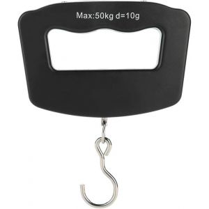Échelle à bagages numérique 50kg / 10g portable voyage bagage balance balance poisson voyage, shopping, balance à bagages à la maison - Neuf