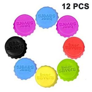 Bouchons De Bouteille En Silicone Écologiques Bran - Économiseurs De Bière Et De Boissons Colorés, Sans Bpa, Réutilisables, Préservant La Fraîcheur, Paquet De 12 Ou 24 - Neuf