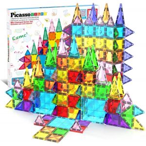 KALWL-60 Pièces Bloc De Construction Magnétique Mini Série De Diamants Taille De Voyage Ensemble De Jouets De Construction Aimant Sur Le Pouce Kit D'Apprentissage Stem Kit De Jeu - Neuf