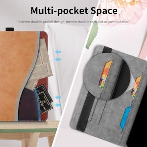 Étui Coque Pour Ipad Air 11 Pouces M3/M2 (2025/2024) - Étui Housse De Protection Cuir Pu Avec Fonction Support/Portefeuille Coque Tablette Ipad Air 11 (Marron) - Neuf