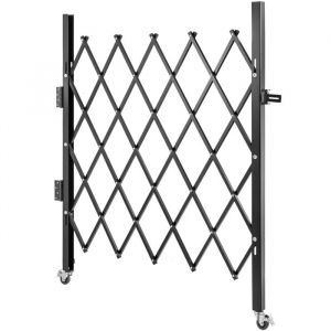 Barri&egrave;re De S&eacute;curit&eacute; Pliable En Acier-Duoku-1,5 M X 1,5 M-Extensible Et Adaptable-Barri&egrave;re Mobile Avec Rotation &Agrave; 360&deg; - Neuf