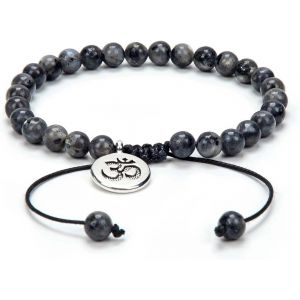 Kalsw-Réglable Om Wish Bracelet Méditation Mala Perles De Prière Yoga Om Bijoux Tressés Avec Des Perles Mala - Neuf