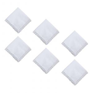 10 Pi&egrave;ces Dames Dentelle Mouchoirs Blancs Mouchoirs Pour Mariage - Neuf