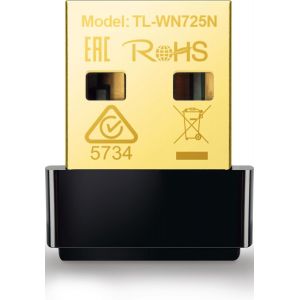 WQS-Clé WiFi Puissante N150 Mbps, Nano Adaptateur USB WiFi, dongle WiFi, Compatible avec Windows 11/10/8.1/8/7/XP/Vista, Mac OS X 10.9-10.13, Linux., TL-WN725N - Neuf