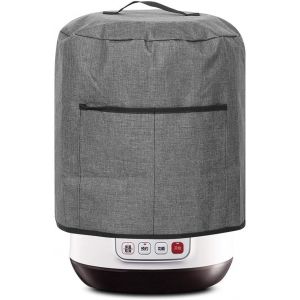 Housse de Protection pour KitchenAid Robot,Housse Anti-poussi&egrave;re pour Autocuiseur Sac de Protection Rond avec Poche et Poign&eacute;e pour Friteuse &agrave; Air/Cuiseur &agrave; Riz &Eacute;lectrique-38.7 x 38cm - Neuf