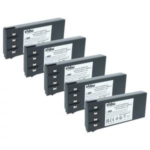 vhbw 5x Batterie compatible avec Hiab 166CL, 166D CL DUO, 166B CL DUO, 166B HIDUO op&eacute;rateur t&eacute;l&eacute;commande industrielle (2000mAh, 7,2V, NiMH) - Neuf