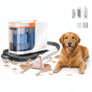 B300 Pro Appareil de Nettoyeur de Taches Portable - Aspirateur Laveur 3-en-1 pour Canap&eacute;, Tapis, Rideaux et Voiture - Puissance 600W, Aspiration 18kPa - Fonction Autonettoyage - Gris/Noir - Neuf