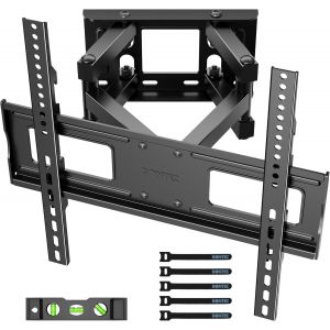 Support Mural Tv Orientable Et Inc Ble Pour Télév Ur Led/Lcd/Incurvée De 23-70 Pouces, Support Tv Mouvement Complet Avec Double Bras Capable À Tenir 45 Kg, Vesa 400X400Mm - Neuf