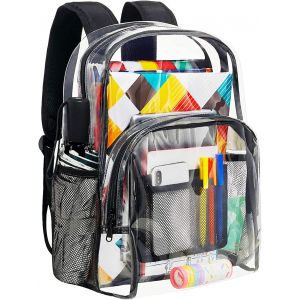 ChenQuanSarl-Sac &Agrave; Dos Pvc Transparent Un xe Grande Capacit&eacute; Approuv&eacute; Par Le Stade Pour L'&Eacute;cole, Le Travail, La Salle De Sport, La Plage, Les Festivals - Neuf