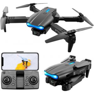 Mini Drone Rc Pliable, Quadrirotor D'&eacute;vitement D'obstacles, Avion Rc De Photographie A&eacute;rienne &Agrave; Double Cam&eacute;ra Hd 4k, Prise En De L'application Wifi, Cadeaux Pour Enfants Et - Neuf