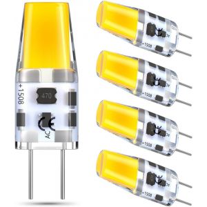 Kalanka-Ampoules &iquest;&iquest; Led G6.35 / Gy6.35 3w Ac/Dc 12v Blanc Chaud 3000k Bi-Pin Jc Type Ampoule &iquest;&iquest; Capsule Remplacement De L'ampoule Halog&iquest;&iquest;Ne 25w 30w Gy6.35/G6.35 (Non Dimmable, Lot De 5) - Neuf