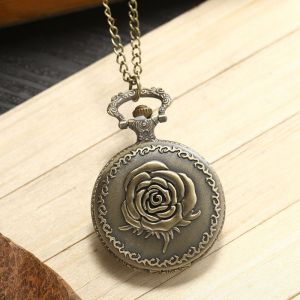 Montre De Poche Vintage À Quartz Avec Chiffres Romains Et Chaîne, Pour Homme, Femme Et Papa - Neuf