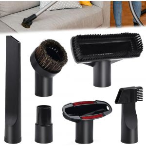 6 PCS Brosse de Nettoyage Aspirateur, Accessoires pour Aspirateurs Embouts pour Aspirateurs Universel Brosse &agrave; Poussi&egrave;re pour Aspirateur pour Diam&egrave;tre Int&eacute;rieur de 32 mm &agrave; 35 mm - Neuf
