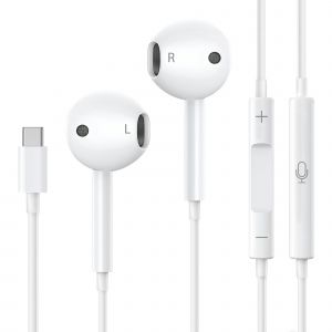 Ecouteurs filaire pour iPhone 17 / iPhone 17 AIR / iPhone 17 PRO / iPhone 17 PRO MAX - &eacute;couteurs intra-auriculaires avec Microphone et Contr&ocirc;le du Volume Phonillico&reg; - Neuf