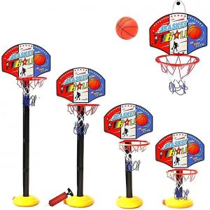 Panier De Basket-Ball Pour Enfants Et Support - Hauteur R&eacute;glable, Portable Int&eacute;rieur/Ext&eacute;rieur - Neuf