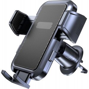 Support De Téléphone Pour Grille D'aération De Voiture, Crochet En Acier Métallique, Rotation À 360°, Compatible Avec Toutes Les Séries Iphone Et Autres Téléphones Portables De 4 À 7 Pouces. - Neuf