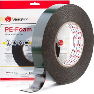 Ruban Adhésif Extra Fort Double Face 25mm x 10m Noir Multifonctionnel Montage Adhesif pour Bureaux Maison Voitures Réparation Fixant DIY & Extérieur - Neuf