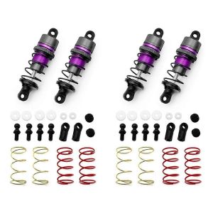 1/10 2Paire d'amortisseurs hydrauliques en m&eacute;tal RC T&eacute;l&eacute;commande Voiture Flat Racing Drift Car (63mm) Pu - Neuf