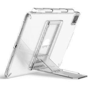 Outstanding Support Tablette B&eacute;quille &Agrave; Ressort Adhesive Multi-Angle Pour Ipad & Tablettes (8"-13") Support Slim Fin L&eacute;ger Et Portable Accessoire Stick-On Universel - Clear Mist - Neuf