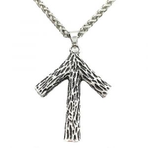 Nordique Viking Branches Runes Teiwaz Masculin Dieux Guerrier Rune Bijoux Amulette Talisman Pendentif Collier Hommes - Neuf