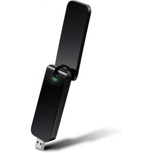 Powerful Ac 1300mbps Wifi Dongle Wifi Adapter Wifi Dongle Wps Button Usb 3.0 High Gain Antenna Mu-Mimo Compatible With Win 11/10/8.1/8/7, Mac Os X 10.9-10.13, Archer T4u - Neuf
