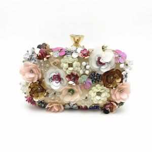 Pochettes pour femmes, sac de soir&eacute;e, pochette &agrave; fleurs et strass, sac &agrave; main &agrave; bandouli&egrave;re - Neuf