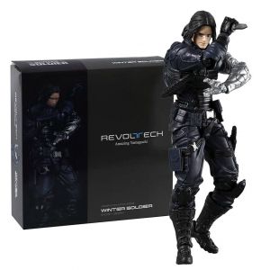 Figurine Soldat D'hiver 15cm Revoltech Yamaguchi Pvc Marvel Collection - Neuf