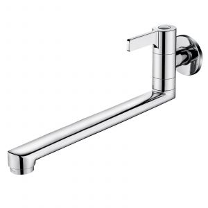 Murale robinet d'eau froide robinet d'évier extension pivotant robinet de robinet de bassin de bain, chrome couleur, 30cm - Neuf