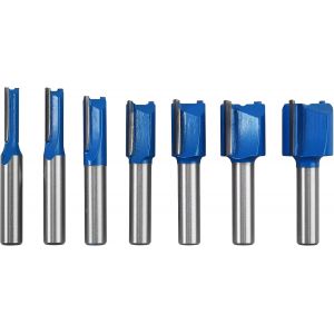 7 Pi&egrave;ces Fraise &agrave; bois en carbure de tungst&egrave;ne 8 mm, copie fraise fraise, 7 tailles : 6 mm 8 mm 10 mm 12 mm 14 mm 18 mm 20 mm, ensemble outils de fraisage anti-corrosion - Neuf