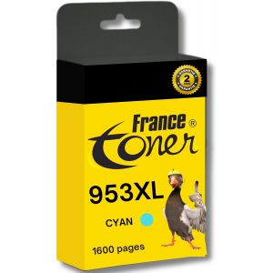 ERYI-- 953Xl - Cartouche D'Encre Compatible Avec Hp 953Xl - Cyan Taille Xl - Pour Hp Officejet Pro 7720-7720 All In One - 7730-7730 All In One - 7740-7740 All In One - 8210-8218 - Neuf