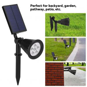 Hjlian Lampe Led Solaire Pour Pelouse, Etanche Ip65, Pour Allee, Paysage, Jardin - Neuf