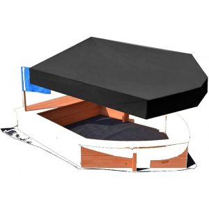 Housse De Protection Pour Bac À Sable En Forme De Bateau Avec Cordon De Serrage - Neuf